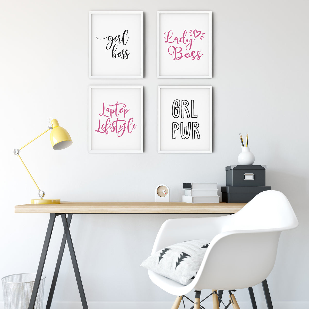 Set of 4 Femmepreneur Wall Art