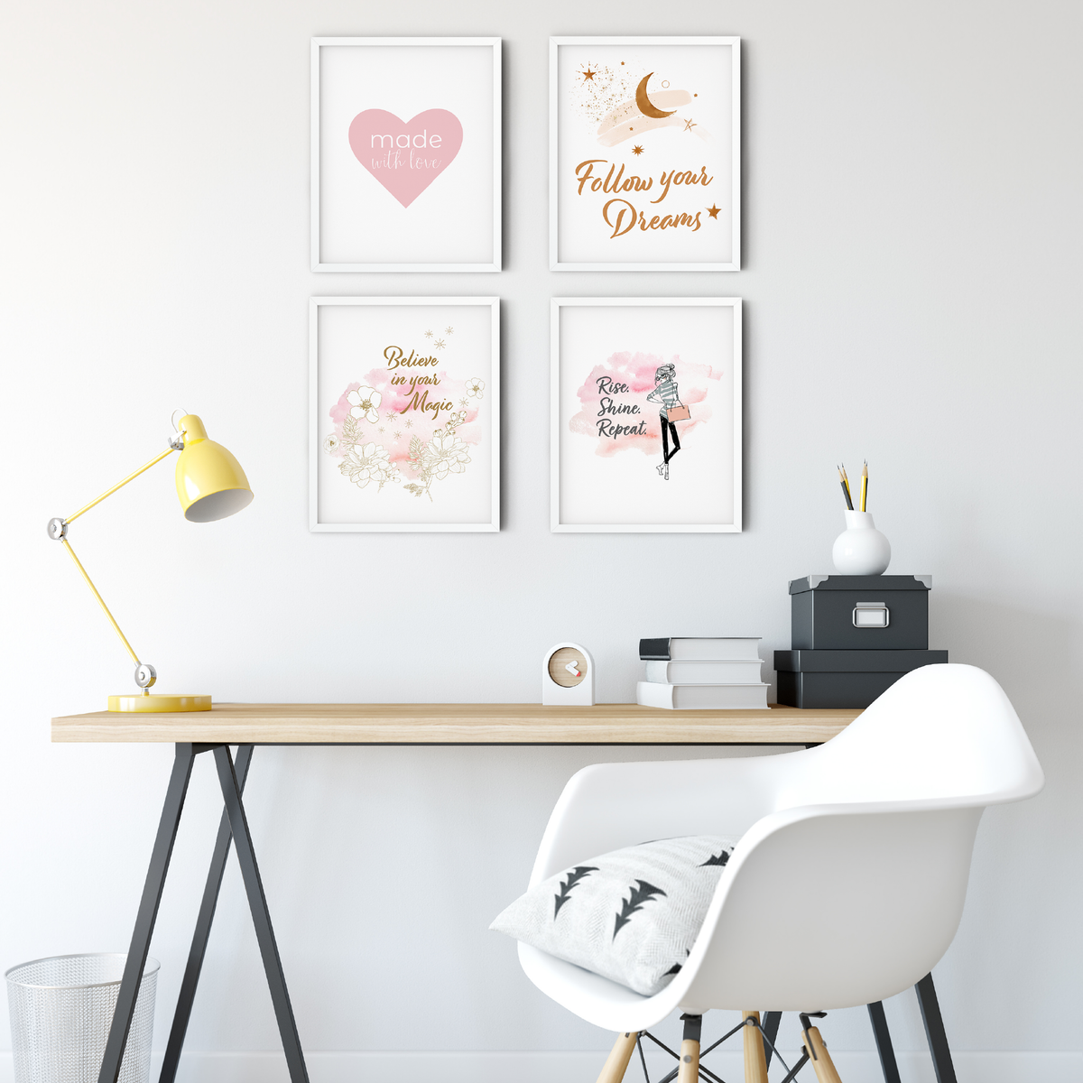 Set of 4 Made of Magic Wall Art