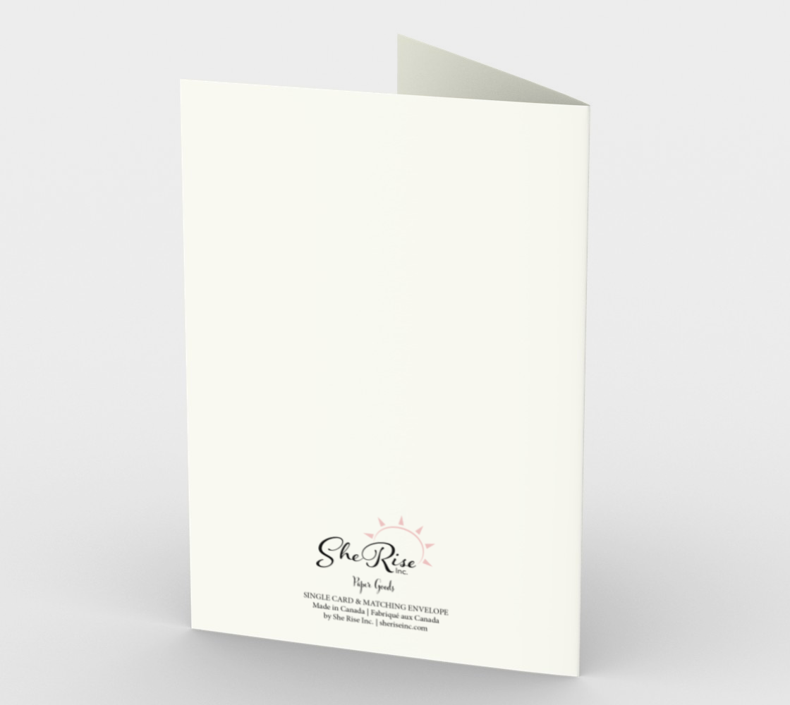 Believe Floral Greeting Card &amp; Envelope