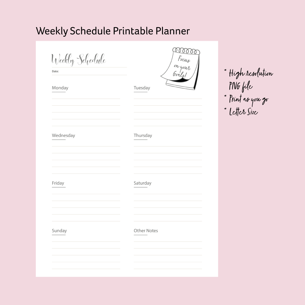 Updated my weekly planner template slightly, free download link in